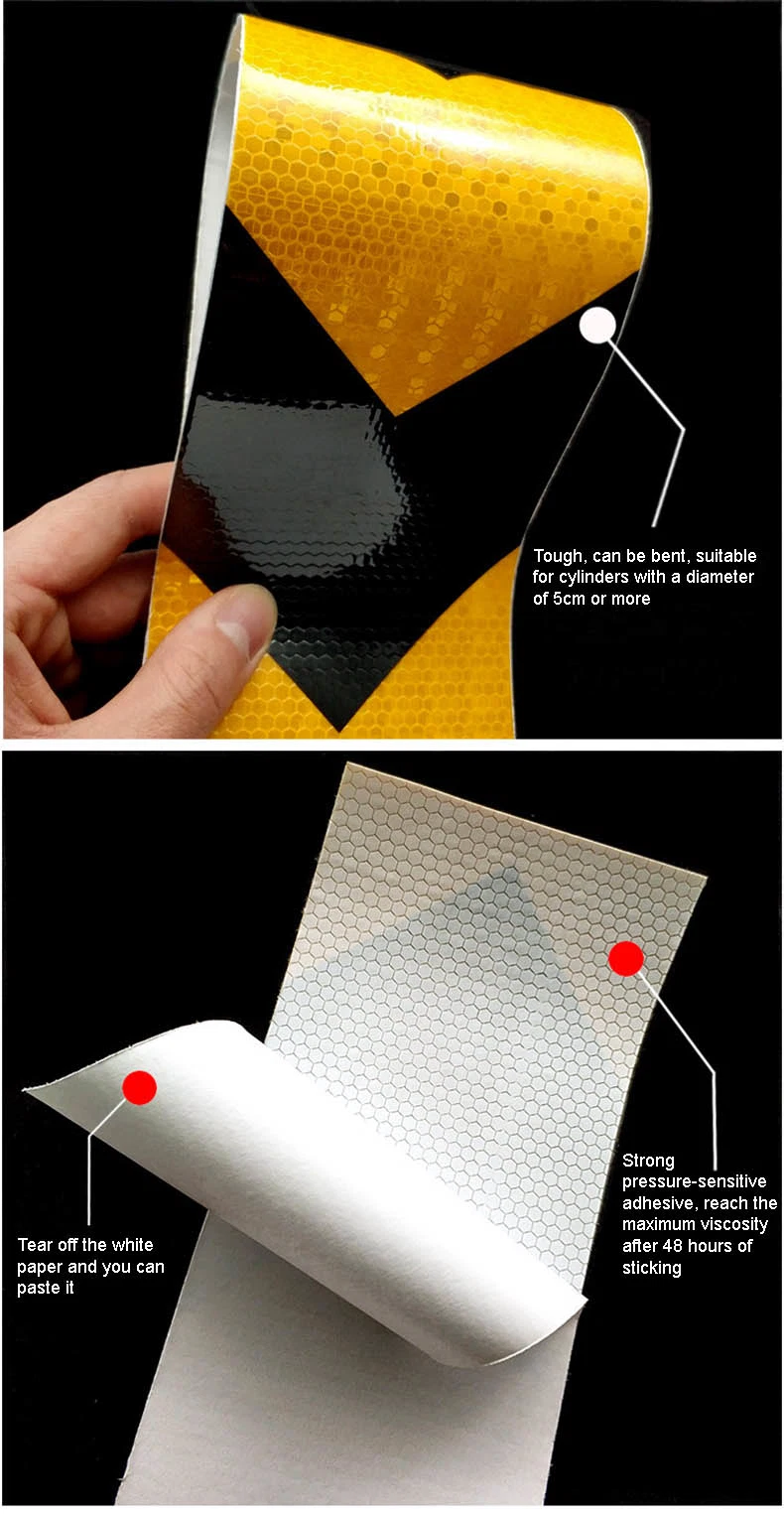 Self Adhesive Traffic Safety Pet Reflective Tape Car Sticker