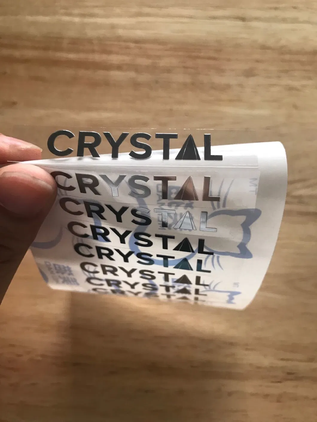Waterproof Personalized Design Custom Silver Metallic Stickers for Packaging Nickel Metal Sticker