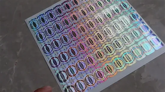 Security Seal Tamper Proof Sticker Holographic Warranty Void Laser Label with Serial Number Adhesive Label 