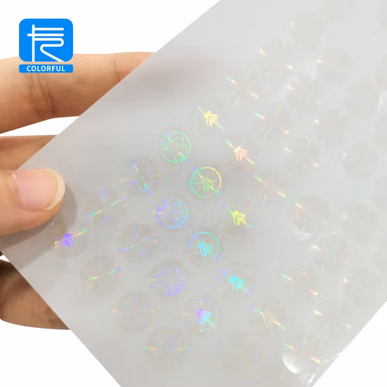 Custom Transparent Hologram Security Sticker Label