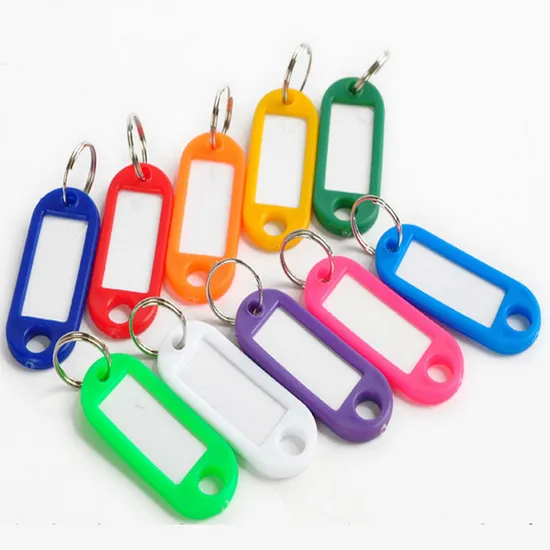 Wholesale Plastic ID Name Card Key Tag with Blank Label 