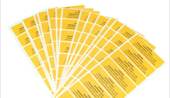 Customized Printing Waterproof Void Label Security Sticker Holographic Warranty Void Stickers 
