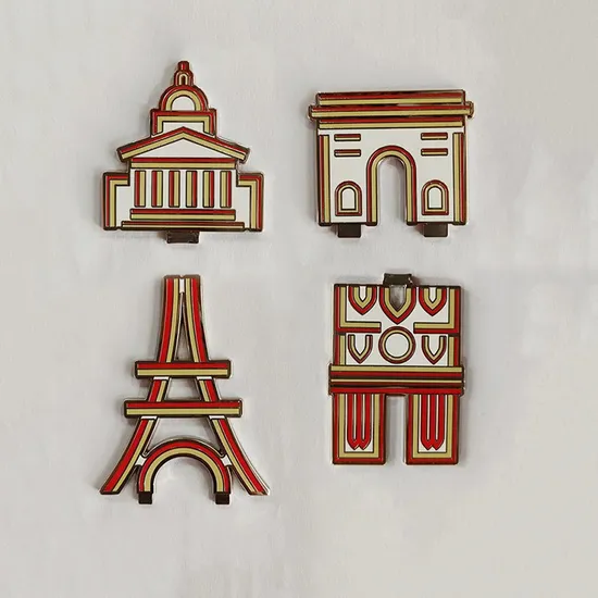 Fridge Magnet Manufacturer Custom 3D Enamel Metal Souvenir Fridge Magnets