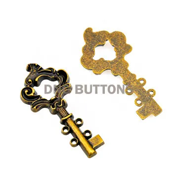 Garment Accessories Bronze Brass Metal Key Hanging Clothing Accessories Garment Tag Label 