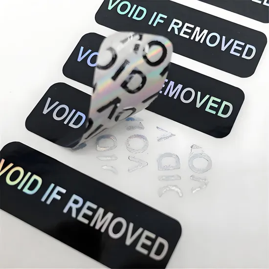 Advanced Void Stickers for Authenticity and Security Labels 