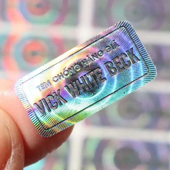 Tamper Evident Sticker Void QC Passed Labels Hologram Stickers with Serial Numbering 