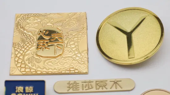China Factory Wholesale Customized Electroplated Silk Screen Copper Brass/Bronze/Golden/Nickel/Chrome Shoe Labels