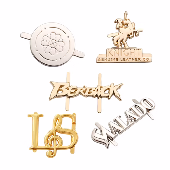 Fashion Design Engraved Brand Name Custom Metal Logo Labels Tag for Clothing Brass Name Plates