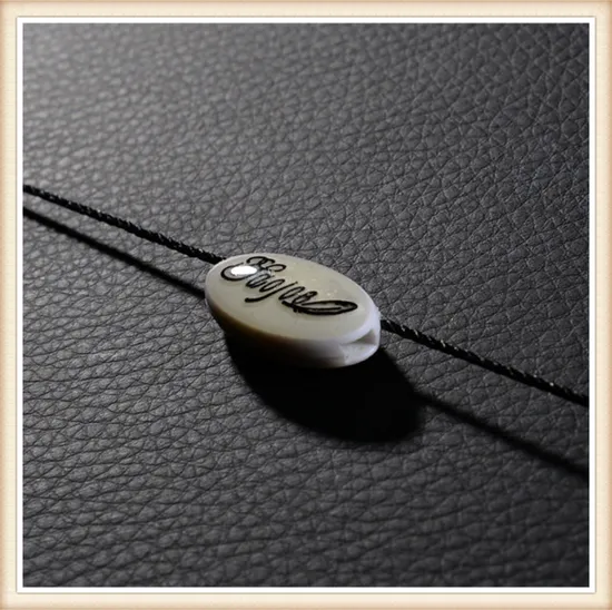 Clothing Plastic Swing Tags Logo Printing String Tag 