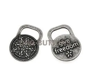 Custom Embossed Logo Kettlebell Alloy Brass Metal Tag Garment Tag Label 