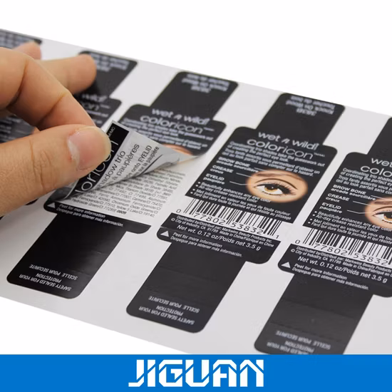 Custom Packaging Double Layers Label Double Side Printing Adhesive Sticker