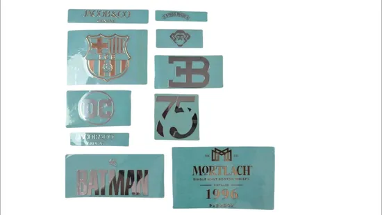 Custom Silver Metal Logo Stickers for Packaging Nickel Metal Sticker 