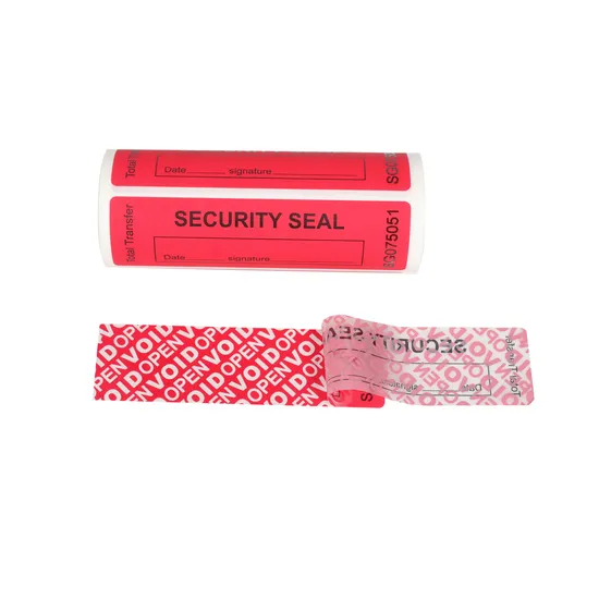 Customized Printing and Serial Number Manufacturer Security Tamper Proof Void Sticker 