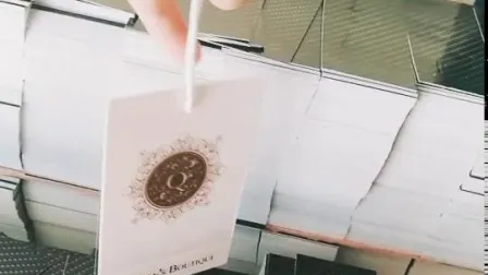 Luxury Custom Transparent Matte Clear PVC Hang Plastic Tags for Clothing 